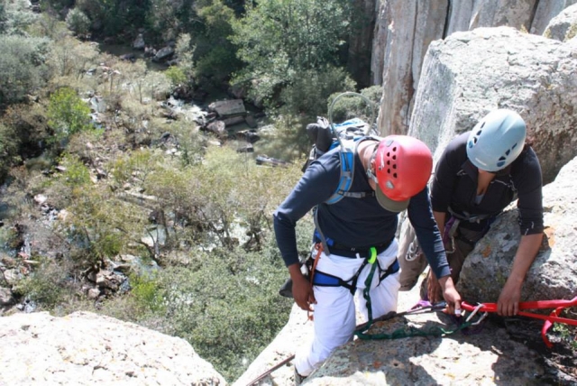 Preparado para el rappel